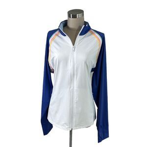 Polo GOLF Ralph Lauren Full Zip Athletic Jacket White Blue‎ Pink  XXL NWT $148